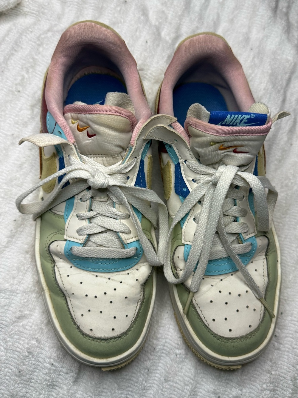 Nike Air Force 1 Fontanka Multi Color Pastel Sneakers Women’s US 9